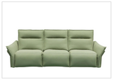 Klaussner Vittoria 3-Seater Leather Power Reclining Sofa in Green