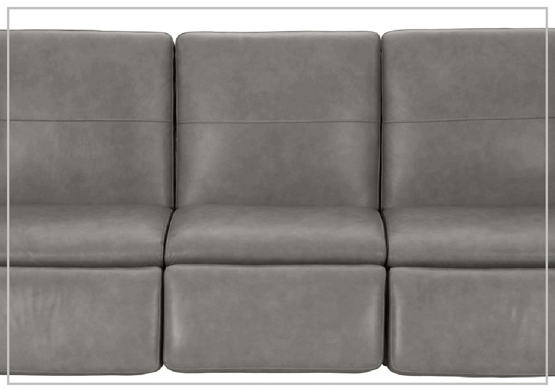 Bernhardt Lioni 93.5" Leather Power Reclining Sofa