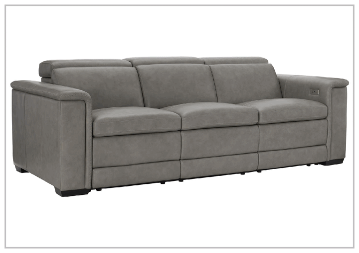 Bernhardt Lioni 93.5" Leather Power Reclining Sofa