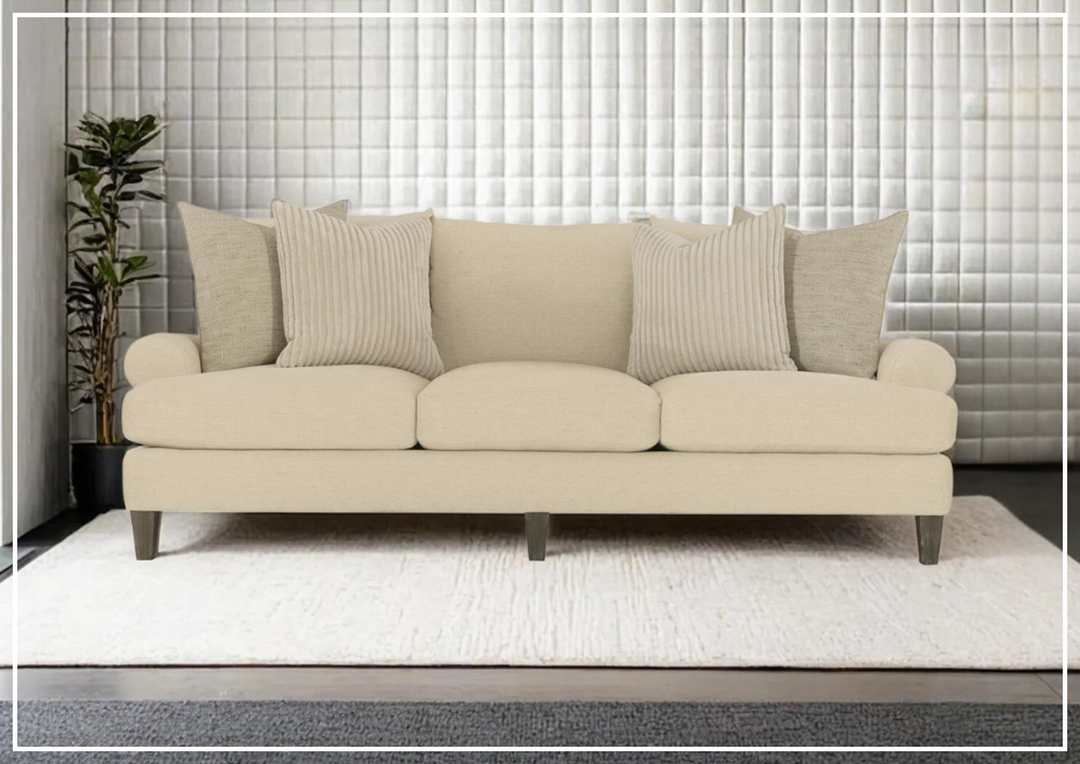 Bernhardt Isabella Fabric Sofa With Plush Feather Down Cushions - Sofabed
