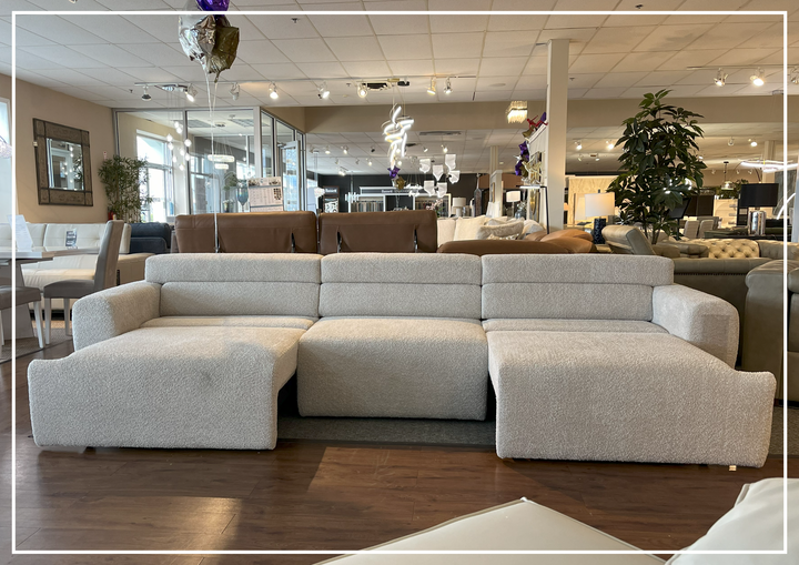 Gio Italia Bugatti Electric Power Lounge Sectional Sleeper Sofa With Remote