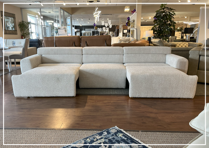 Gio Italia Bugatti Electric Power Lounge Sectional Sleeper Sofa With Remote