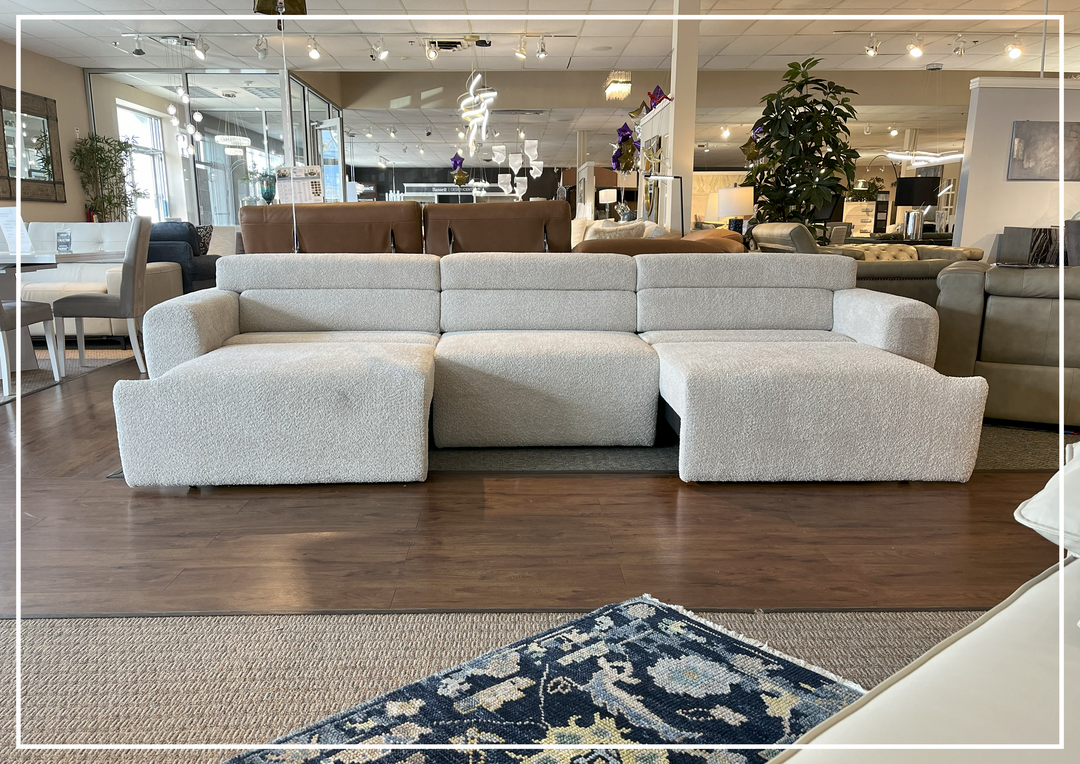 Gio Italia Bugatti Electric Power Lounge Sectional Sleeper Sofa With Remote