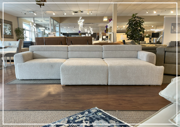 Gio Italia Bugatti Electric Power Lounge Sectional Sleeper Sofa With Remote