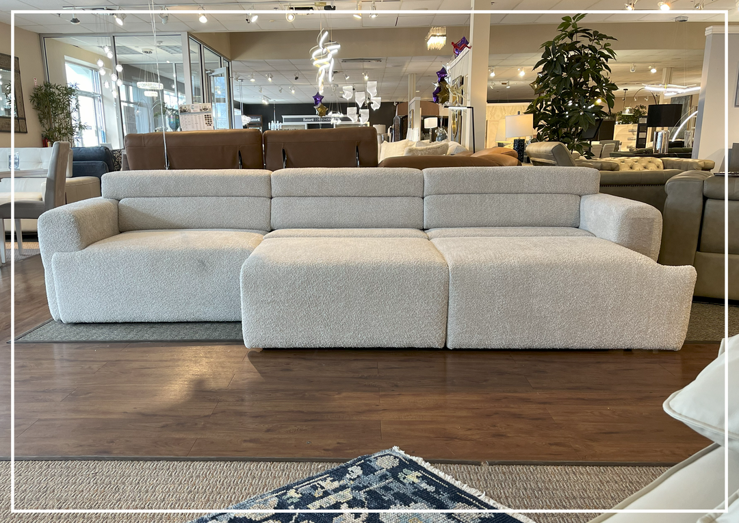 Gio Italia Bugatti Electric Power Lounge Sectional Sleeper Sofa With Remote