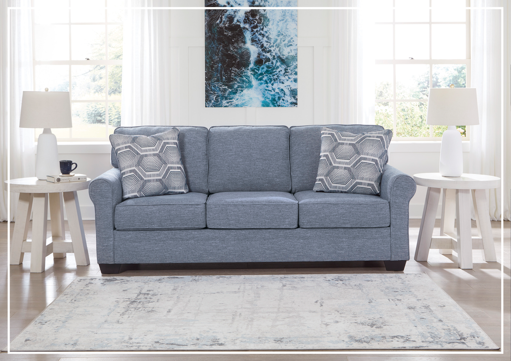 Gio Italia Como Bella Queen Sofa Sleeper in blue