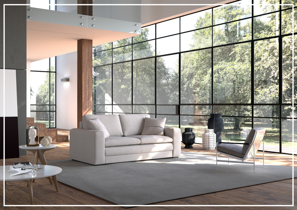 Cove Queen Sleeper with Pillow Top Plush Seating and On Touch Hybrid Deluxe Mechanism-SOFABED