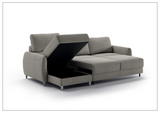 Luonto Delta 3-Seater Fabric Full XL Sectional Sofa Sleeper With Reversible Chaise