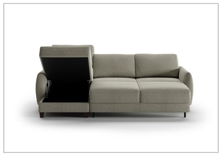 Luonto Delta 3-Seater Fabric Full XL Sectional Sofa Sleeper With Reversible Chaise