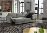 Delta 3-Seater Full XL Sectional Sofa Sleeper With Reversible Chaise-SOFABED
