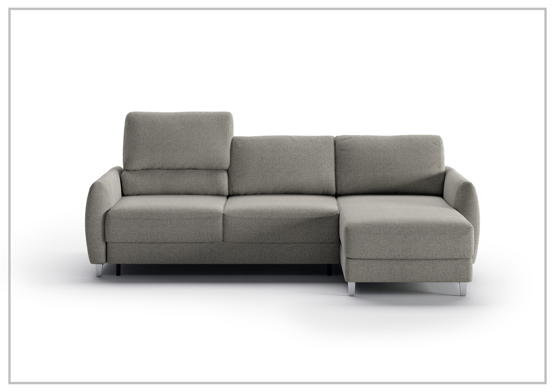 Luonto Delta 3-Seater Fabric Full XL Sectional Sofa Sleeper With Reversible Chaise
