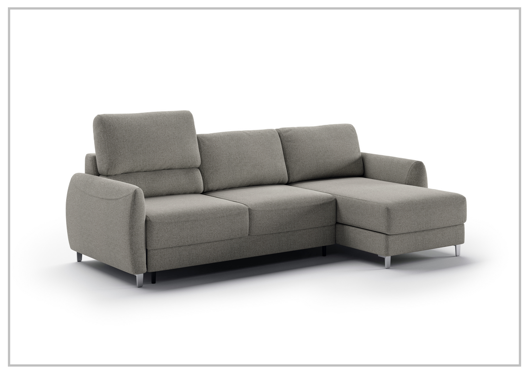 Luonto Delta 3-Seater Fabric Full XL Sectional Sofa Sleeper With Reversible Chaise