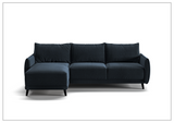Dolphin Sectional Sofa Sleeper With Reversible Chaise and Storage-SOFABED