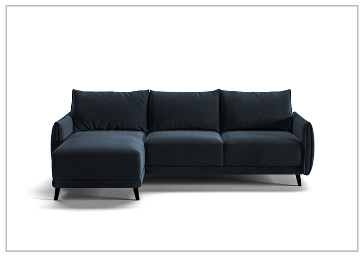 Dolphin Sectional Sofa Sleeper With Reversible Chaise and Storage-SOFABED