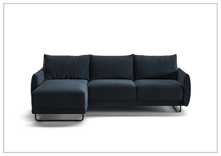 Dolphin Sectional Sofa Sleeper With Reversible Chaise and Storage-SOFABED