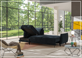 Dolphin Sectional Sofa Sleeper With Reversible Chaise and Storage-SOFABED