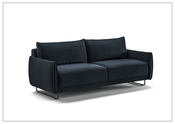 Dolphin Full XL Sofa Sleeper with High Black Legs-SOFABED