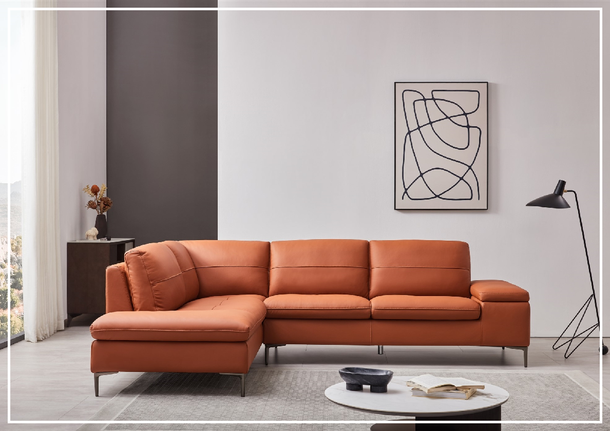 Gio Italia Decker L-Shaped Italian Leather Sectional Sofa – SOFABED Gio Italia Decker L-Shaped Italian Leather Sectional Sofa – SOFABED