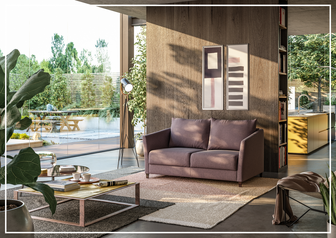 Luonto Erika Full XL Fabric Sofa Sleeper With Nest Mechanism-SOFABED