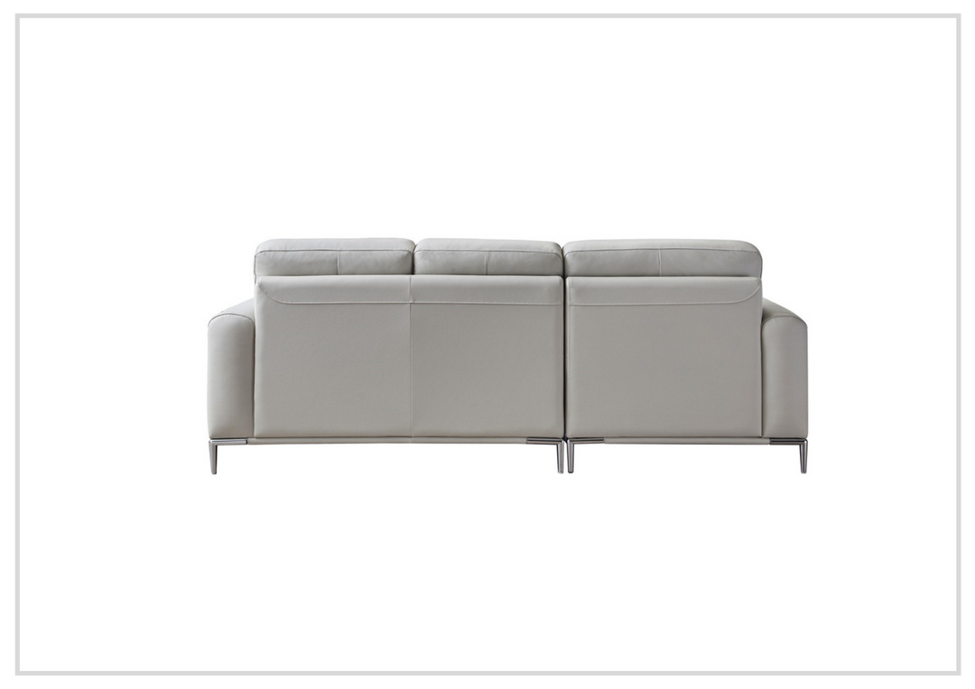 Gio Italia Crosby 3 Seater Modern Leather Sectional Sofa with Chaise-Sofabed