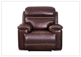 Gio Italia Fabiano Power Leather Chair in Brown