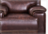 Gio Italia Fabiano Power Reclining Leather Chair in Brown