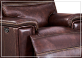 Gio Italia Fabiano Power Leather Chair in Brown