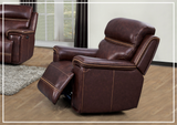 Gio Italia Fabiano Power Leather Chair in Brown