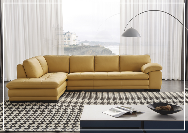 Gio Italia Vierra Premium Leather Corner Sectional-SOFABED