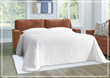 Gio Italia Amalfi Queen Fabric Sleeper Sofa with Accent Pillows