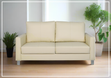 Gio Italia Nova Queen Leather Sleeper Sofa With Wood and Chrome Legs-Sofabed
