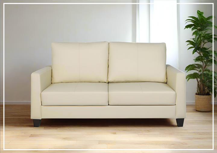 Gio Italia Nova Queen Leather Sleeper Sofa With Wood and Chrome Legs-Sofabed