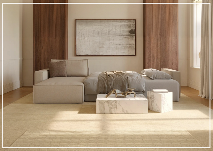 Innovation Living Newilla Fabric L-Shape Sectional Sleeper Sofa-sofabed.com