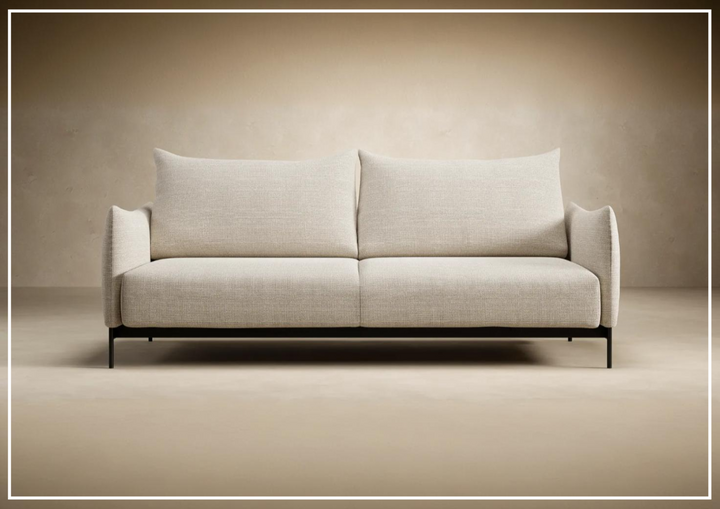 Innovation Living Malloy 2-Seater Fabric Sofa Bed with Ottoman