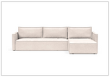 Innovation Living Newilla Fabric L-Shaped Sectional Sleeper Sofa