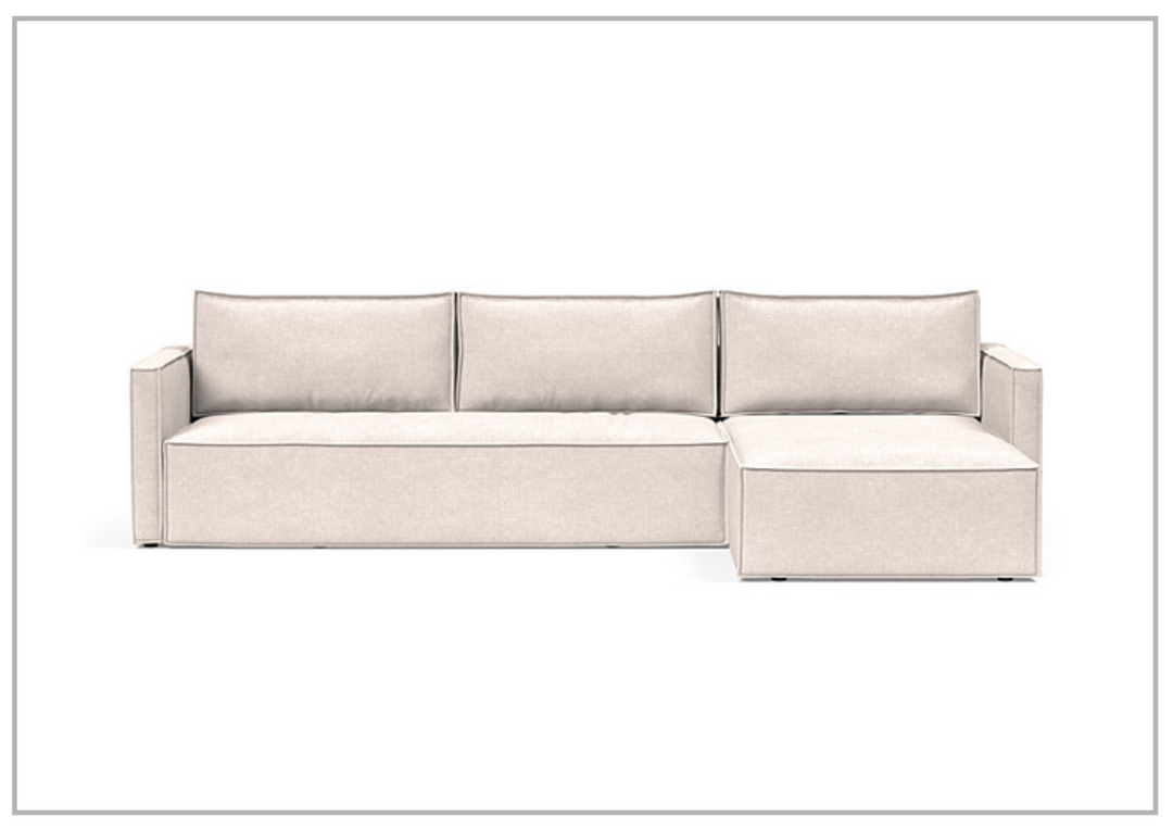 Innovation Living Newilla Fabric L-Shaped Sectional Sleeper Sofa