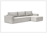 Innovation Living Newilla Fabric L-Shaped Sectional Sleeper Sofa