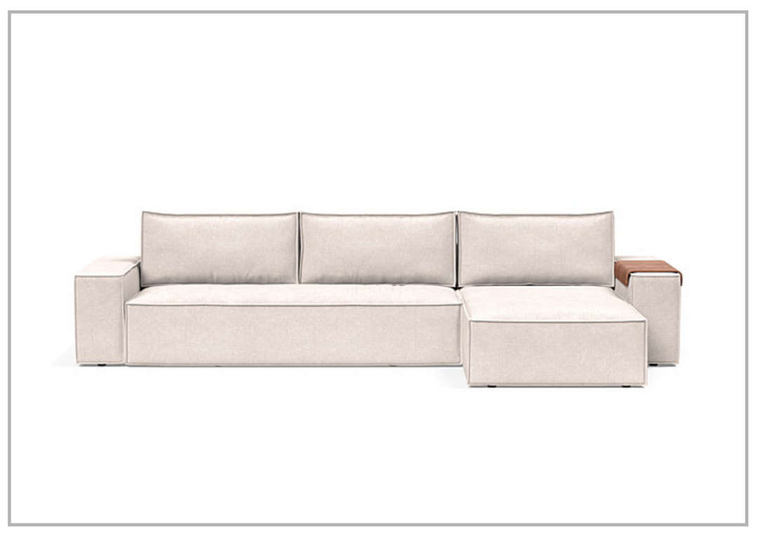 Innovation Living Newilla Fabric L-Shaped Sectional Sleeper Sofa