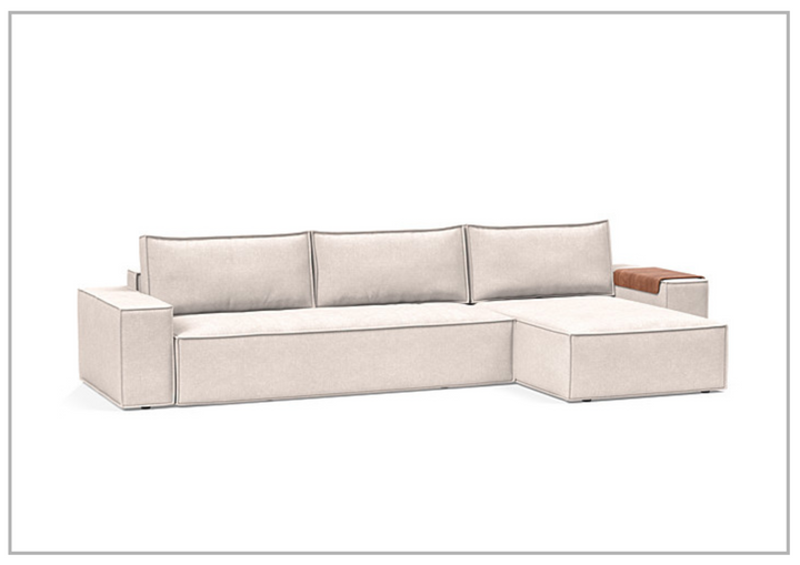 Innovation Living Newilla Fabric L-Shaped Sectional Sleeper Sofa