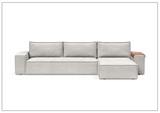 Innovation Living Newilla Fabric L-Shaped Sectional Sleeper Sofa