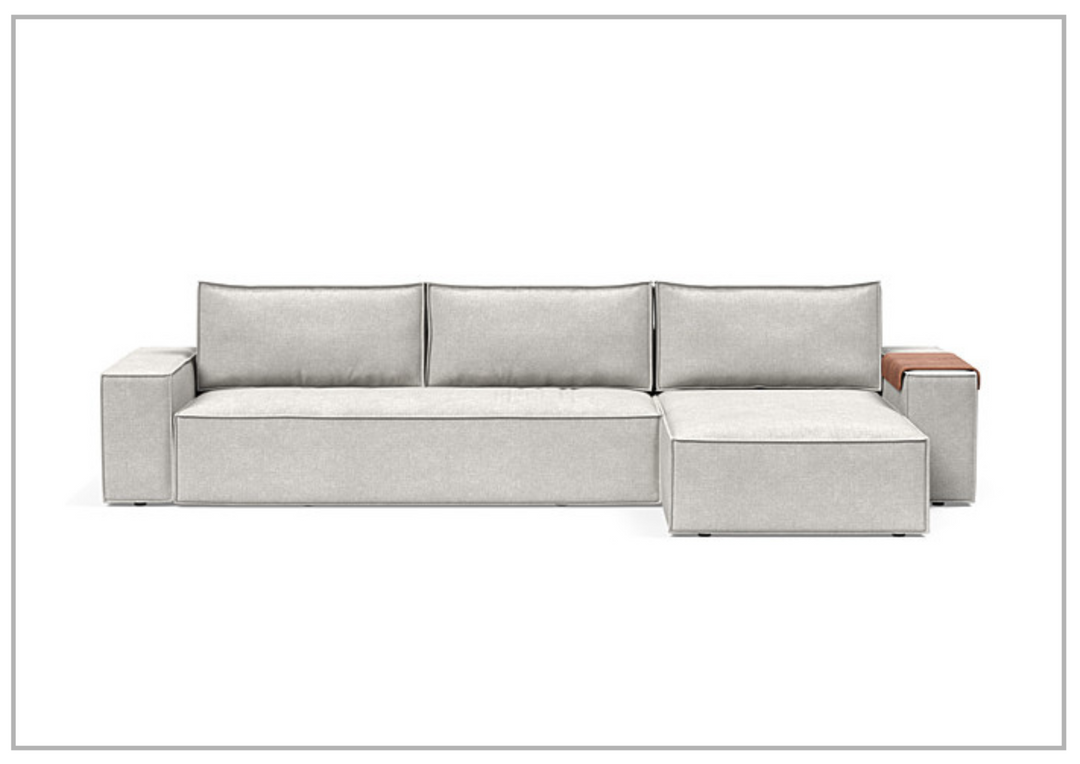 Innovation Living Newilla Fabric L-Shaped Sectional Sleeper Sofa