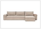 Innovation Living Newilla Fabric L-Shaped Sectional Sleeper Sofa