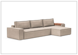 Innovation Living Newilla Fabric L-Shaped Sectional Sleeper Sofa