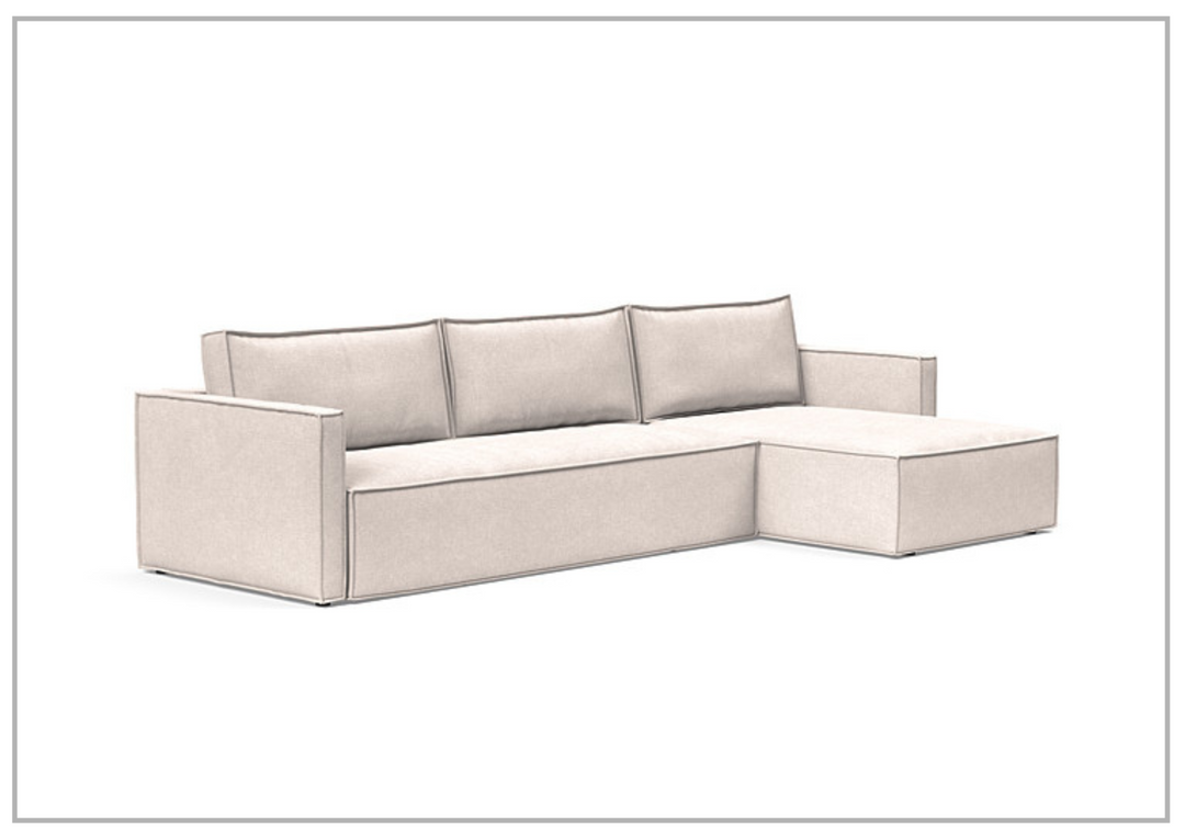 Innovation Living Newilla Fabric L-Shaped Sectional Sleeper Sofa