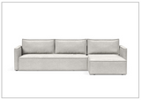 Innovation Living Newilla Fabric L-Shaped Sectional Sleeper Sofa