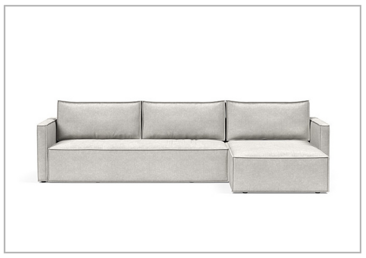 Innovation Living Newilla Fabric L-Shaped Sectional Sleeper Sofa