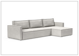 Innovation Living Newilla Fabric L-Shaped Sectional Sleeper Sofa