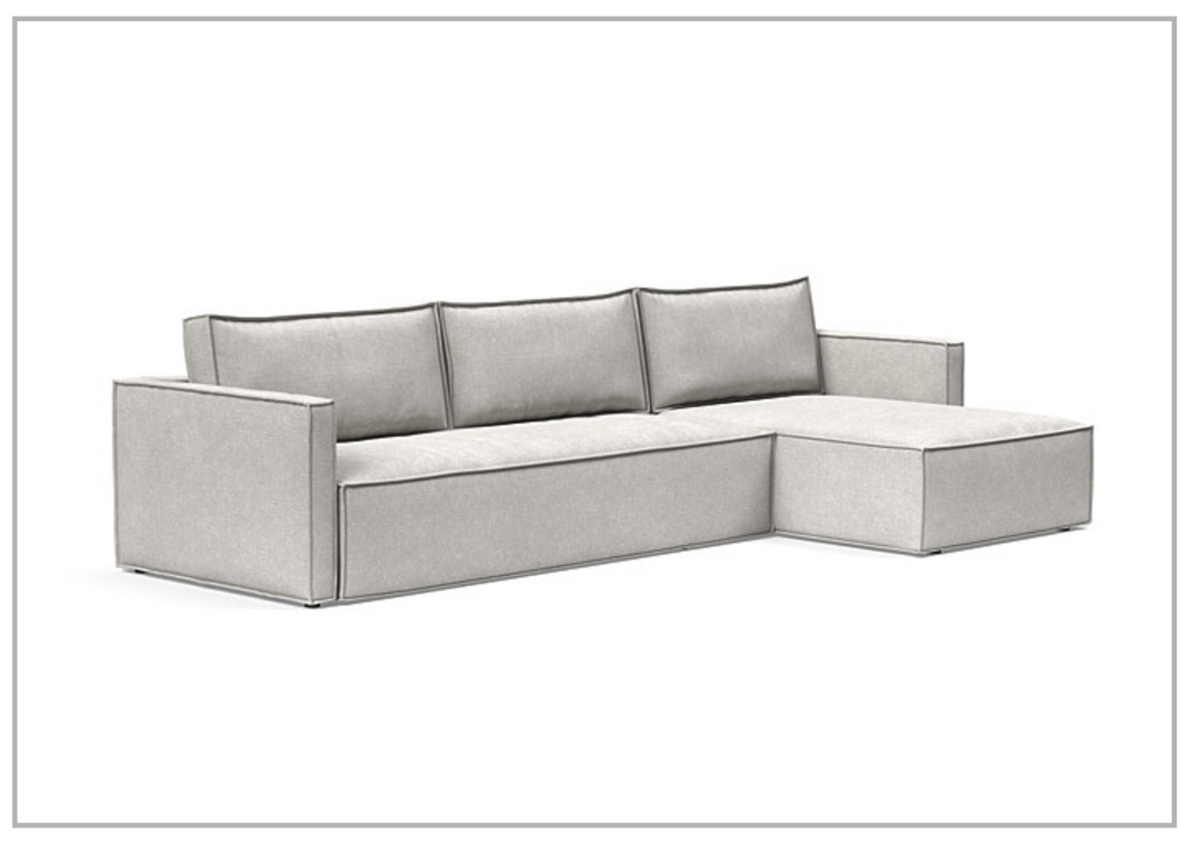 Innovation Living Newilla Fabric L-Shaped Sectional Sleeper Sofa