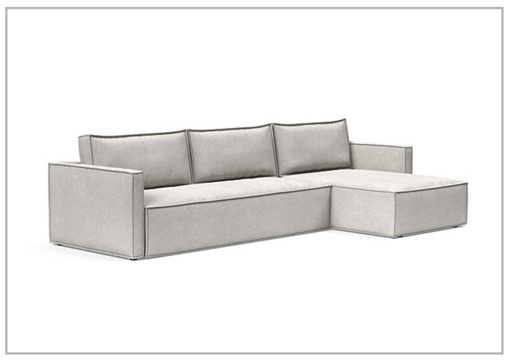 Innovation Living Newilla Fabric L-Shaped Sectional Sleeper Sofa