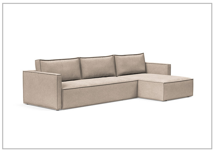 Innovation Living Newilla Fabric L-Shaped Sectional Sleeper Sofa